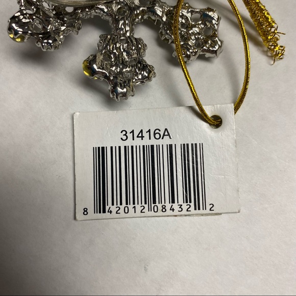 Snowflake rhinestone gem napkin ring MURVAL Field Museum gift shop NEW with tag - Picture 9 of 10